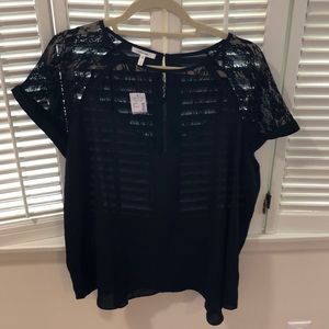 Maurices black Lace top blouse